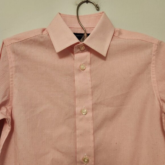 NWT Boys Tommy Hilfiger Button Down Dress Shirt Pink Size‎ 5 New With Tags - Picture 2 of 10